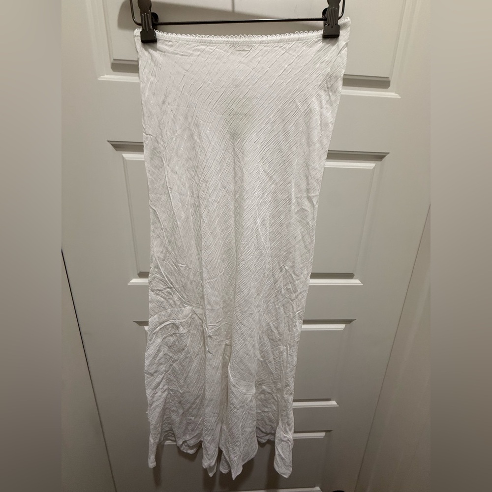 Free People White Maxi Skirt